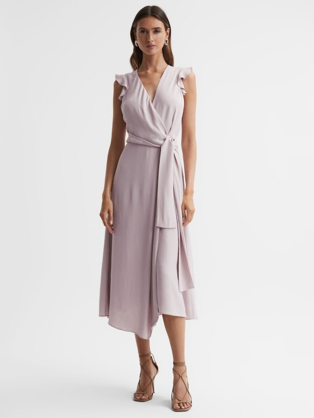NWT REISS | $395 Willow Wrap-Tie Midi Dress